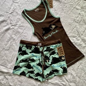 Bearly Awake Women’s Tank and Shorts Set